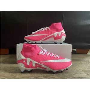 Nike Superfly 9 Elite AG-Pro Id By You Pink Silver White Sz 7M/8.5W FN6745-906